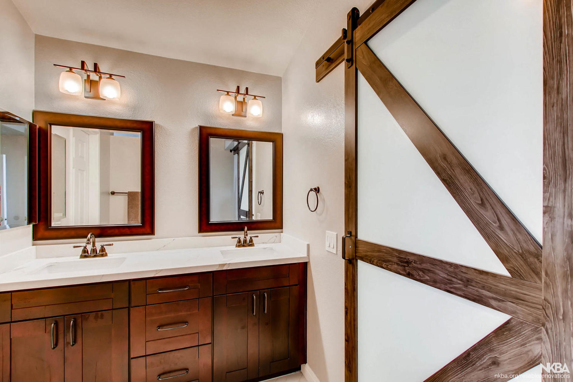 Barn Door Master Bath NKBA