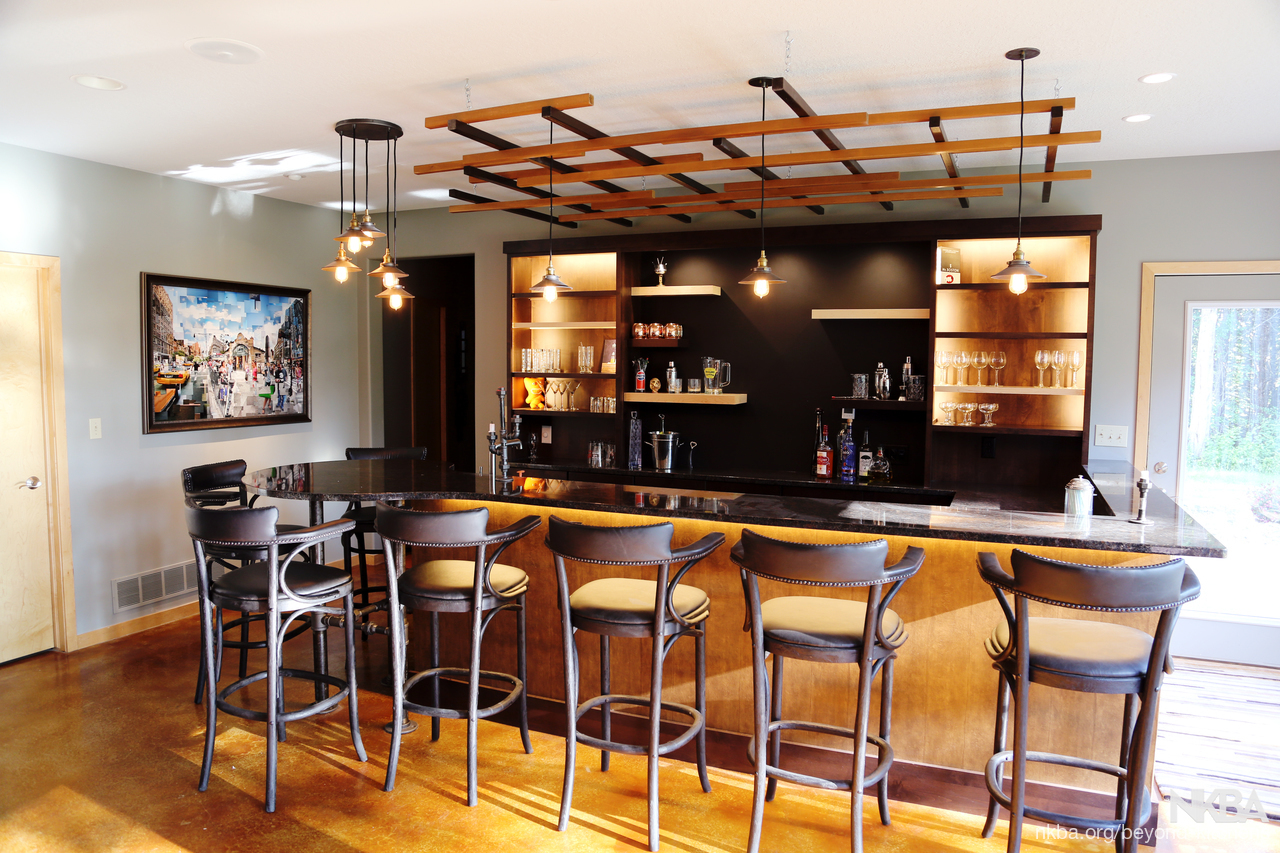 basement bar modern minimalist home design