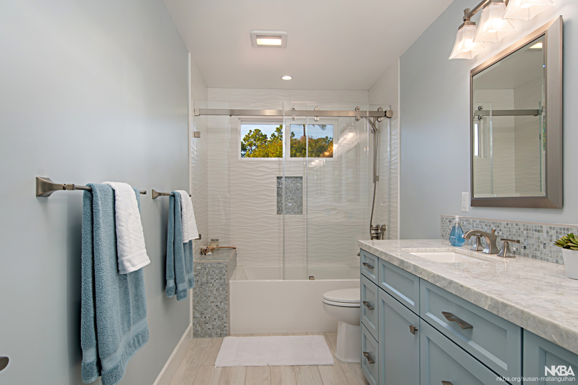 Ocean Blue Bathroom NKBA