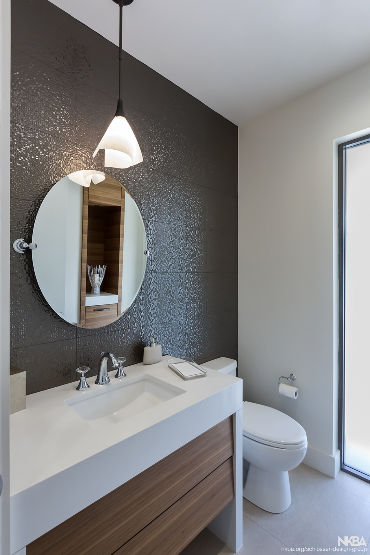 Modern Powder Bath NKBA